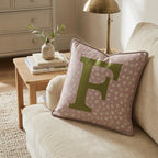 Letter F Throw Pillow - Hillcroft Home