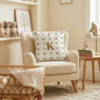 Letter K Throw Pillow - Hillcroft Home