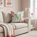Letter M Throw Pillow - Hillcroft Home