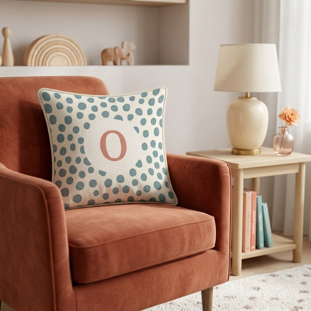 Letter O Throw Pillow - Hillcroft Home