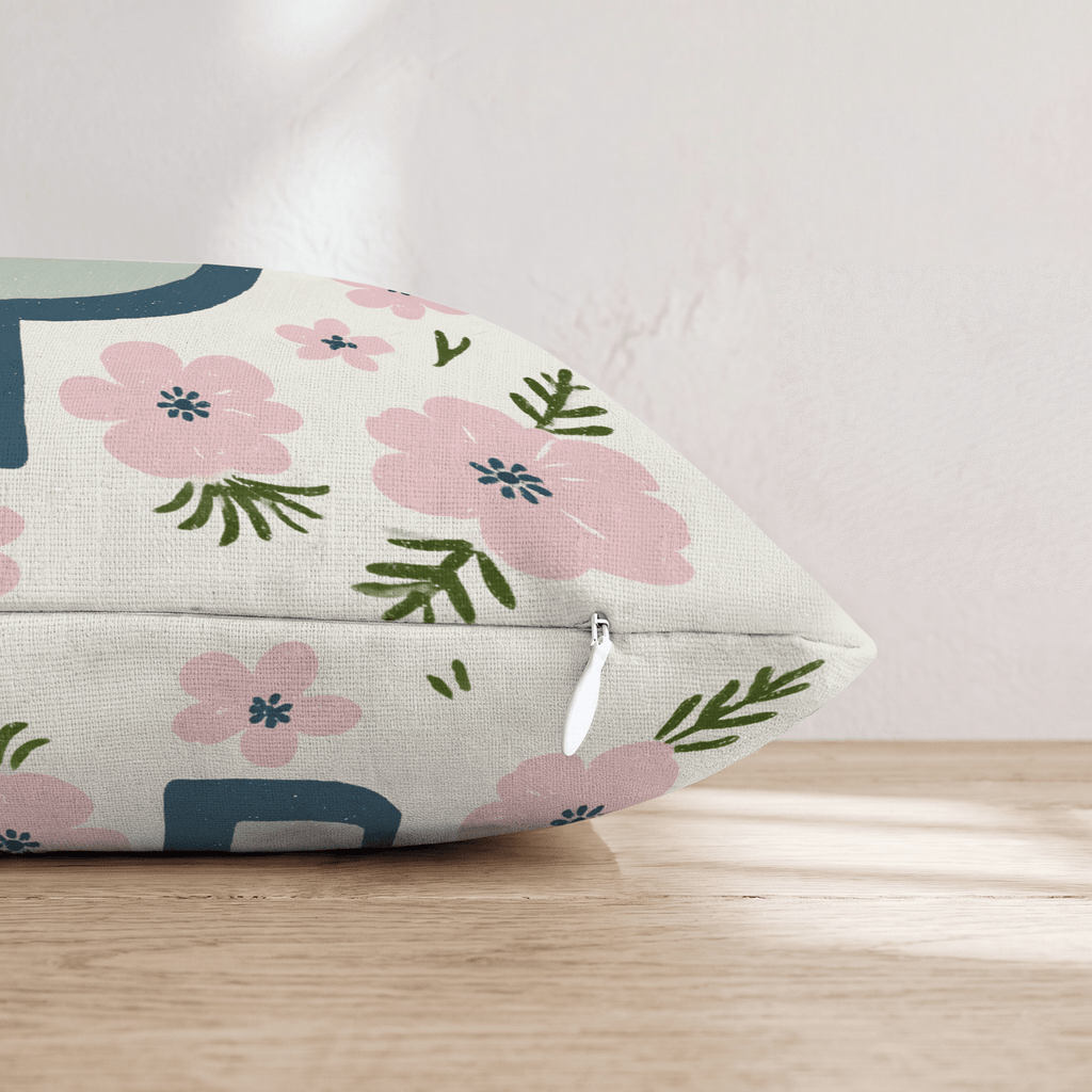 Letter P Throw Pillow - Hillcroft Home
