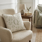 Letter Q Throw Pillow - Hillcroft Home