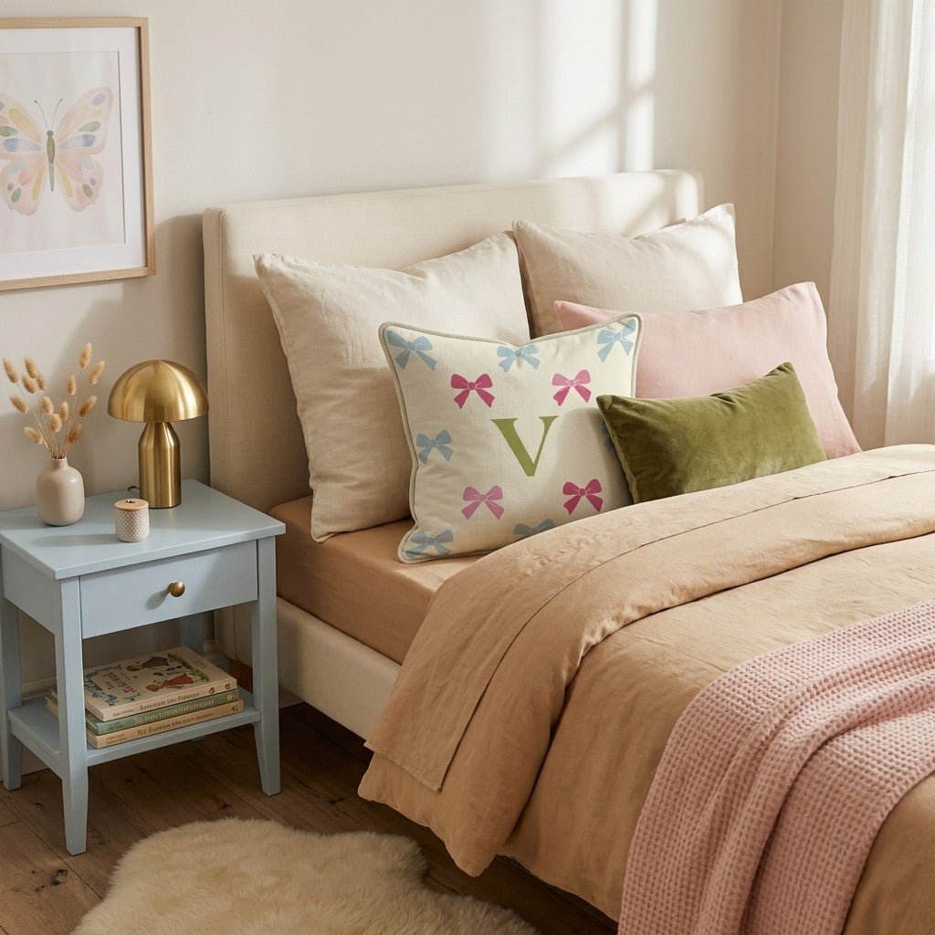 Letter V Throw Pillow - Hillcroft Home