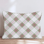 Light Bias Plaid Throw Pillow throw pillow - Hillcroft Home