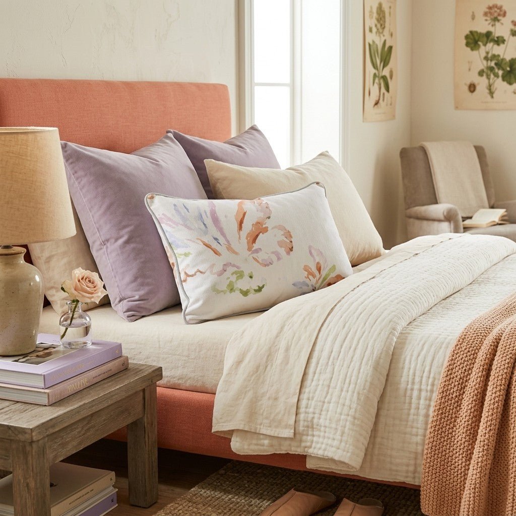 Light Brush Throw Pillow - Hillcroft Home