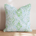 Light Green Repeat Throw Pillow - Hillcroft Home