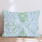 Light Green Repeat Throw Pillow - Hillcroft Home