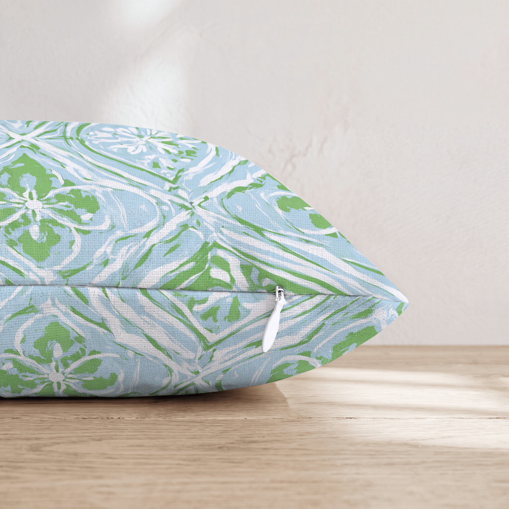 Light Green Repeat Throw Pillow - Hillcroft Home