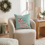 Light Wrapped French Bulldog Throw Pillow throw pillow - Hillcroft Home