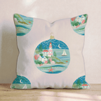 Lighthouse Ornament Cove Throw Pillow - Hillcroft Home