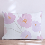Lilac and Peach Blooms Throw Pillow - Hillcroft Home