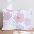 Lilac and Peach Blooms Throw Pillow - Hillcroft Home