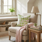 Lily Pad Houndstooth Throw Pillow - Hillcroft Home