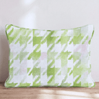 Lily Pad Houndstooth Throw Pillow - Hillcroft Home