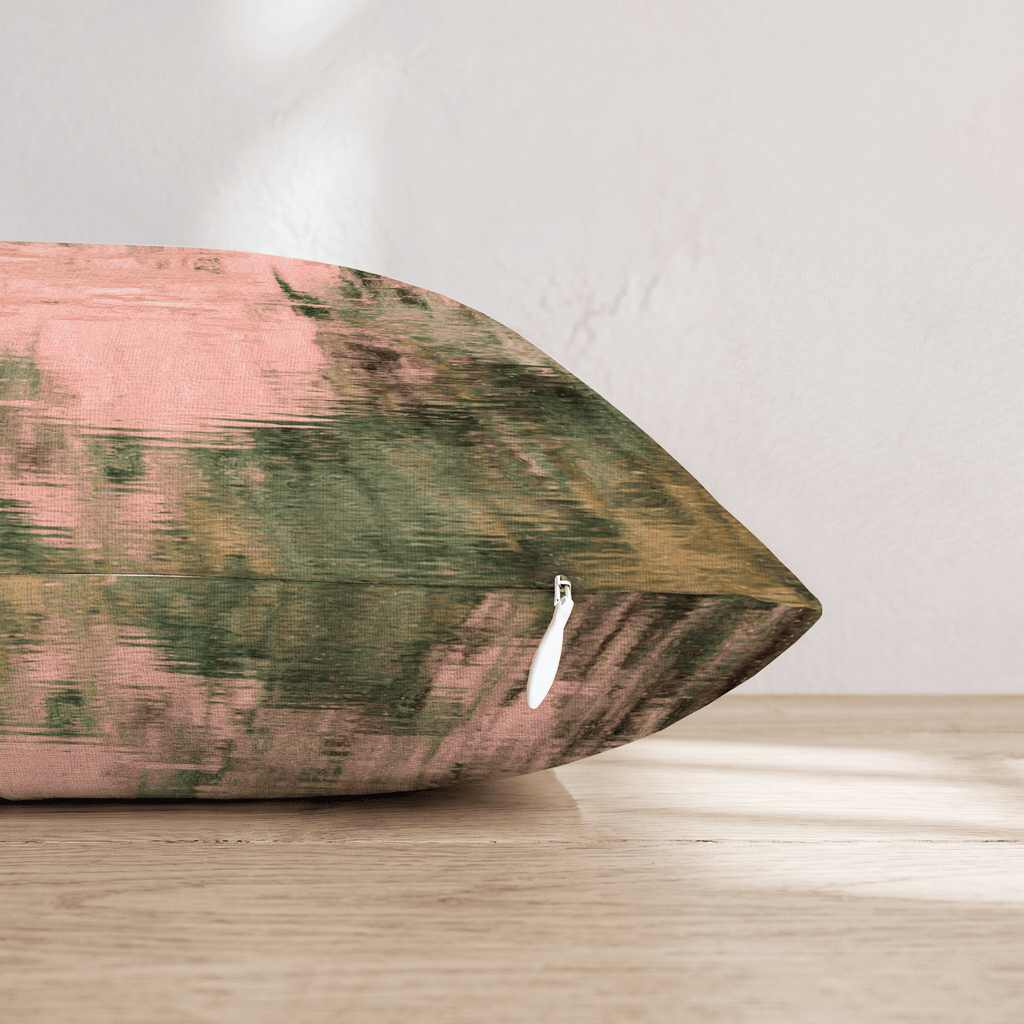 Lily Pond Abstract Throw Pillow - Hillcroft Home