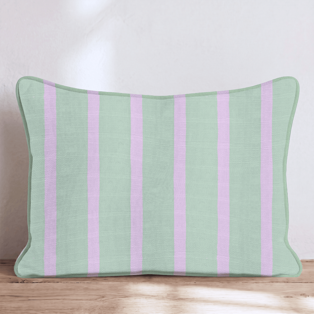Lily Stripes Throw Pillow - Hillcroft Home