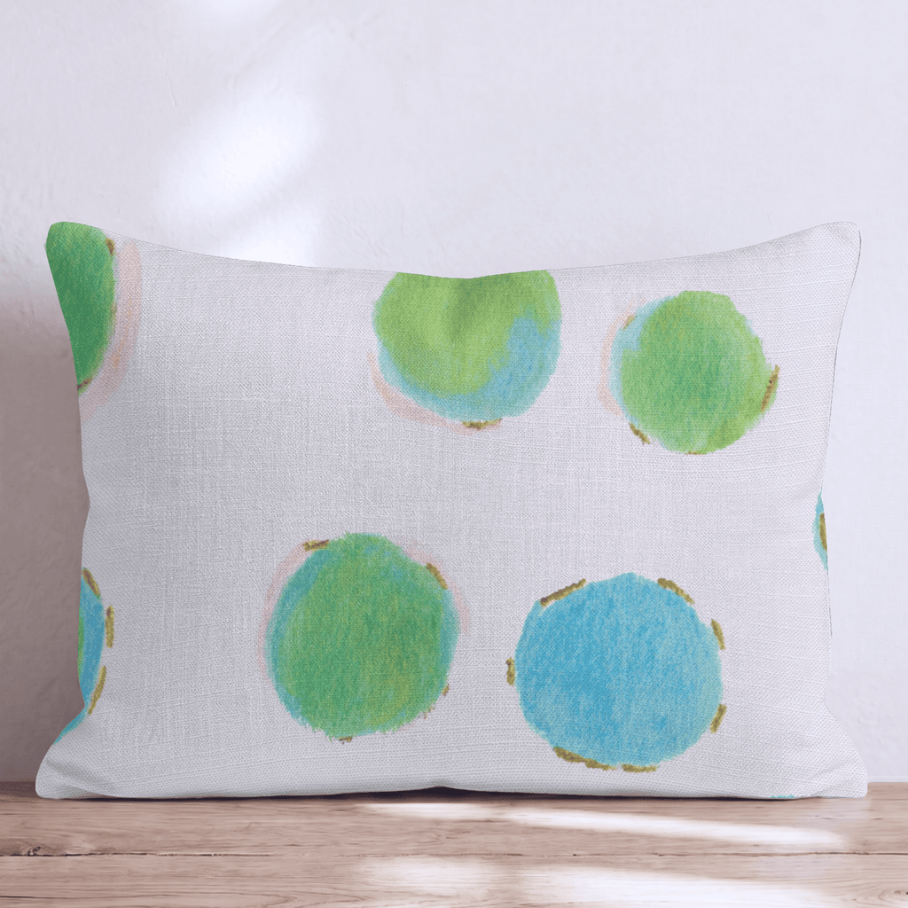 Lime Dots Throw Pillow - Hillcroft Home