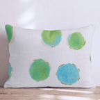 Lime Dots Throw Pillow - Hillcroft Home
