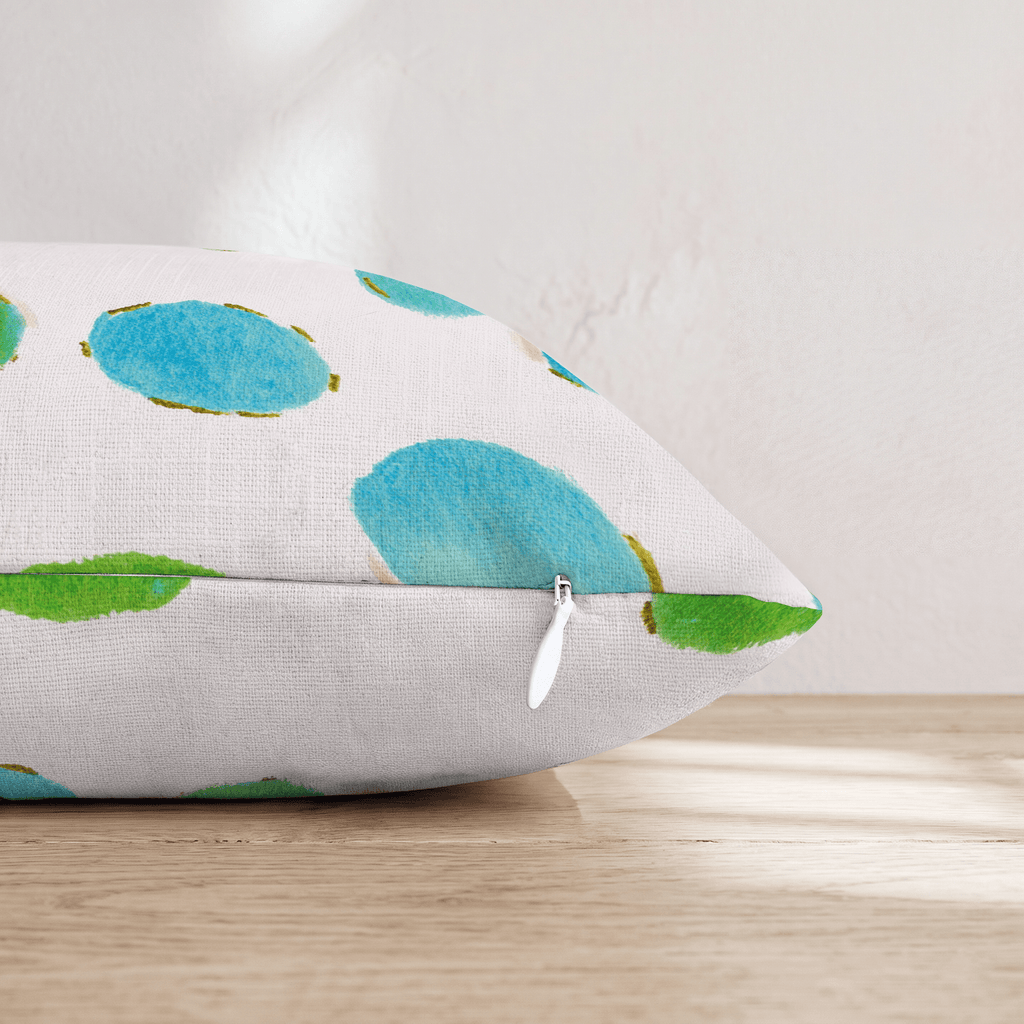 Lime Dots Throw Pillow - Hillcroft Home