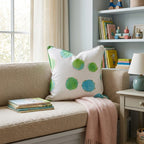 Lime Dots Throw Pillow - Hillcroft Home
