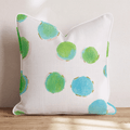 Lime Dots Throw Pillow - Hillcroft Home