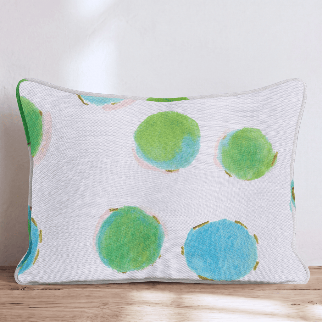 Lime Dots Throw Pillow - Hillcroft Home