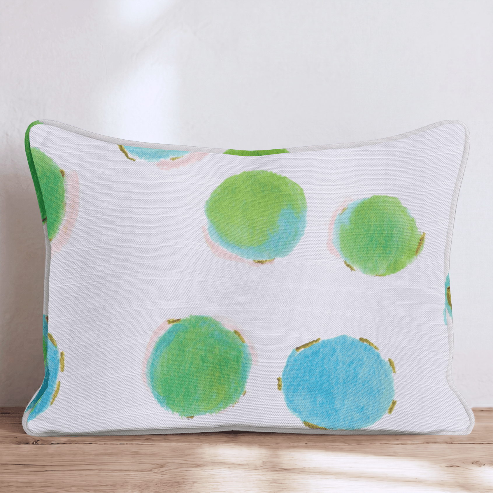 Lime Dots Throw Pillow - Hillcroft Home