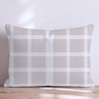 Linen Buffalo Check Throw Pillow - Hillcroft Home