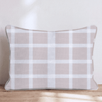 Linen Buffalo Check Throw Pillow - Hillcroft Home