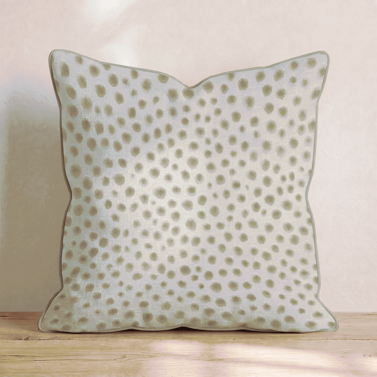 Linen Dot Throw Pillow throw pillow - Hillcroft Home