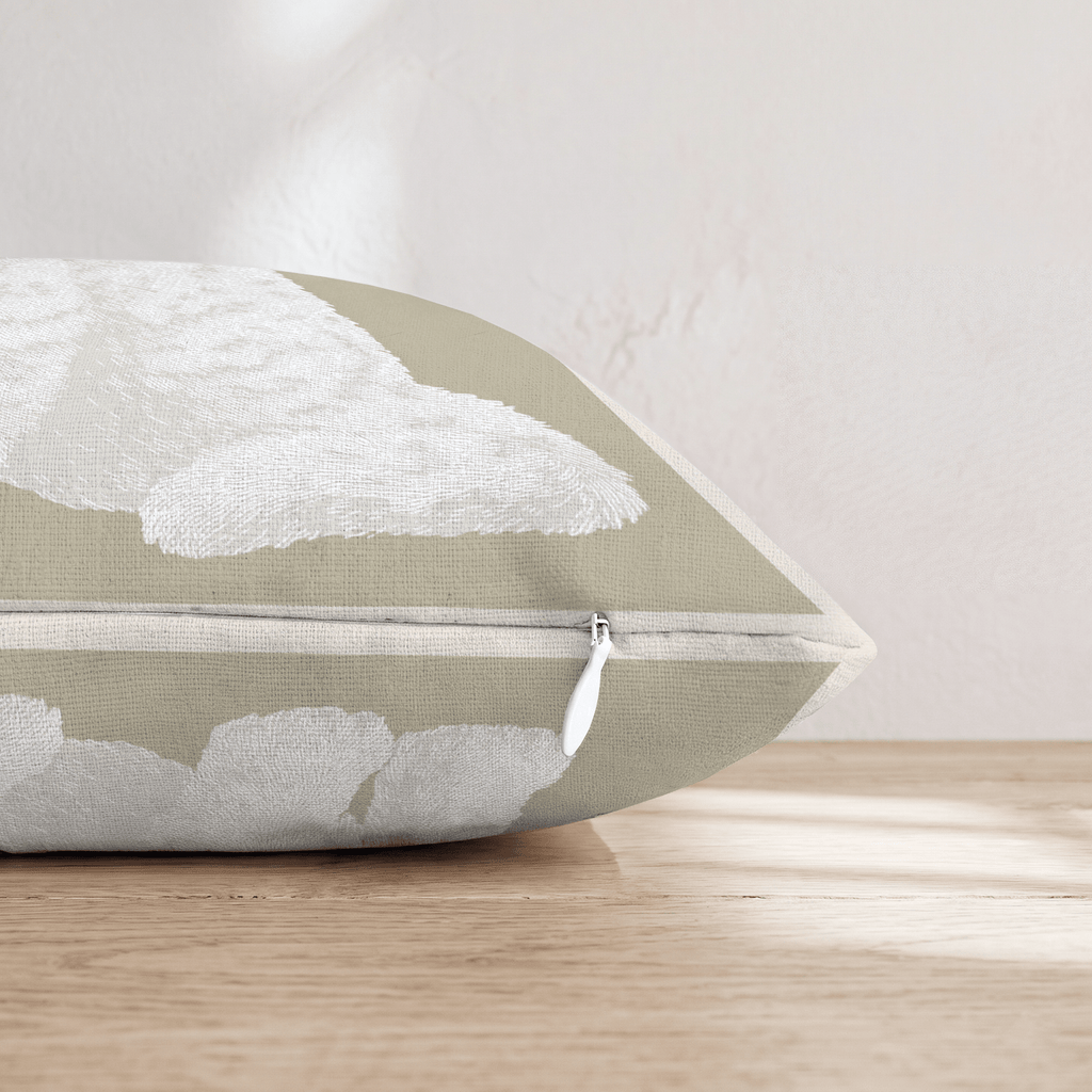Linen Kitten Throw Pillow - Hillcroft Home