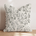 Linen Lilac Branch Throw Pillow throw pillow - Hillcroft Home