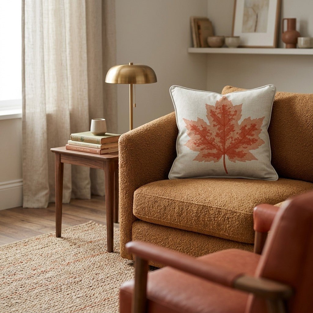 Linen Maple Throw Pillow - Hillcroft Home