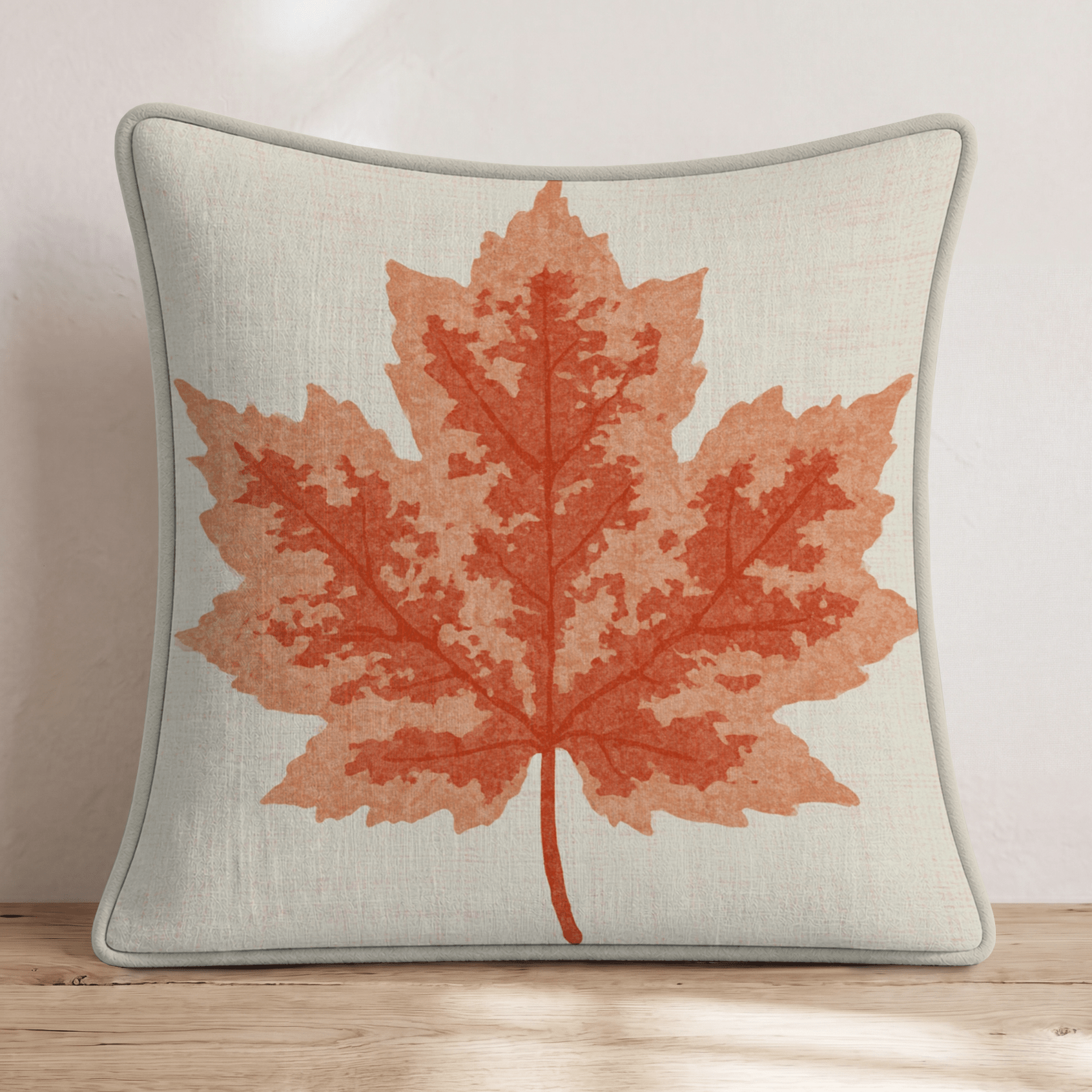 Linen Maple Throw Pillow - Hillcroft Home