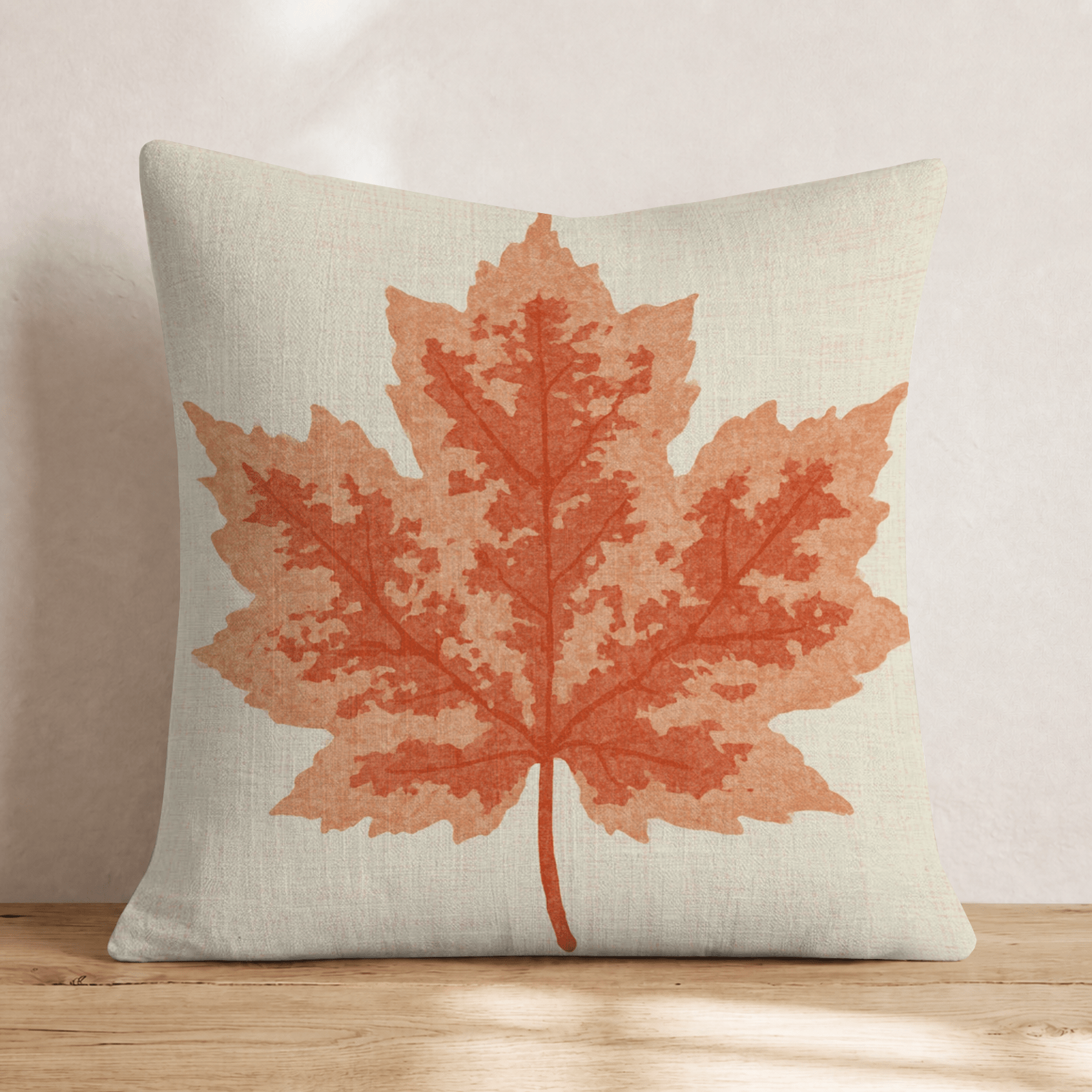 Linen Maple Throw Pillow - Hillcroft Home