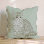Linen Munchkin Throw Pillow - Hillcroft Home