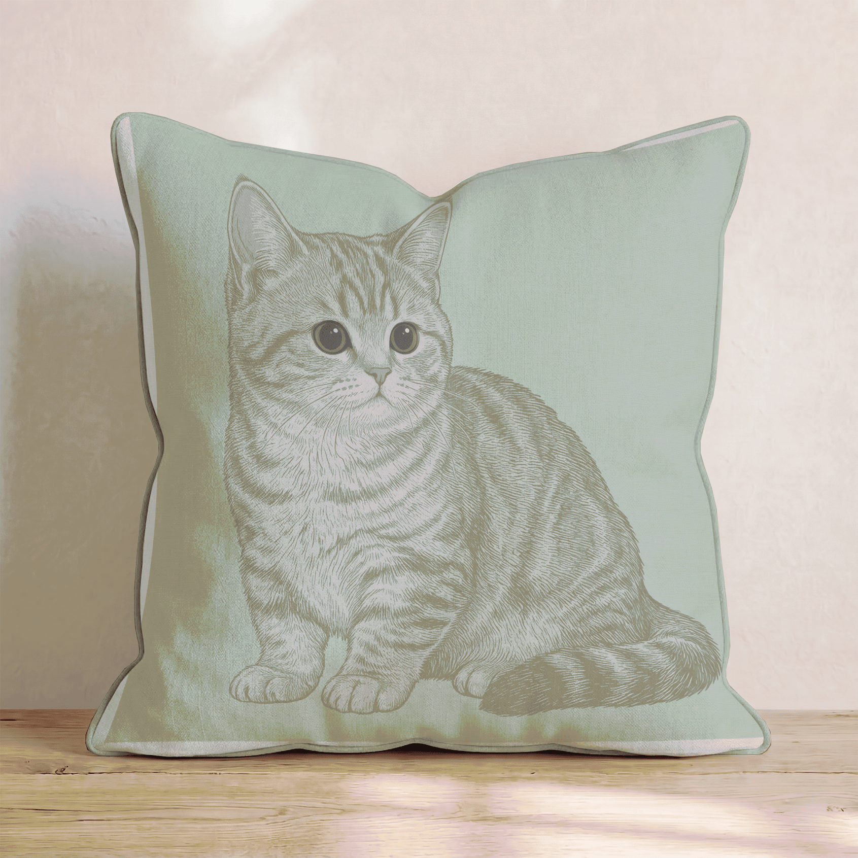 Linen Munchkin Throw Pillow - Hillcroft Home