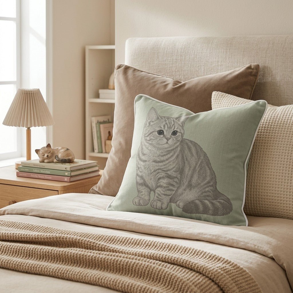 Linen Munchkin Throw Pillow - Hillcroft Home