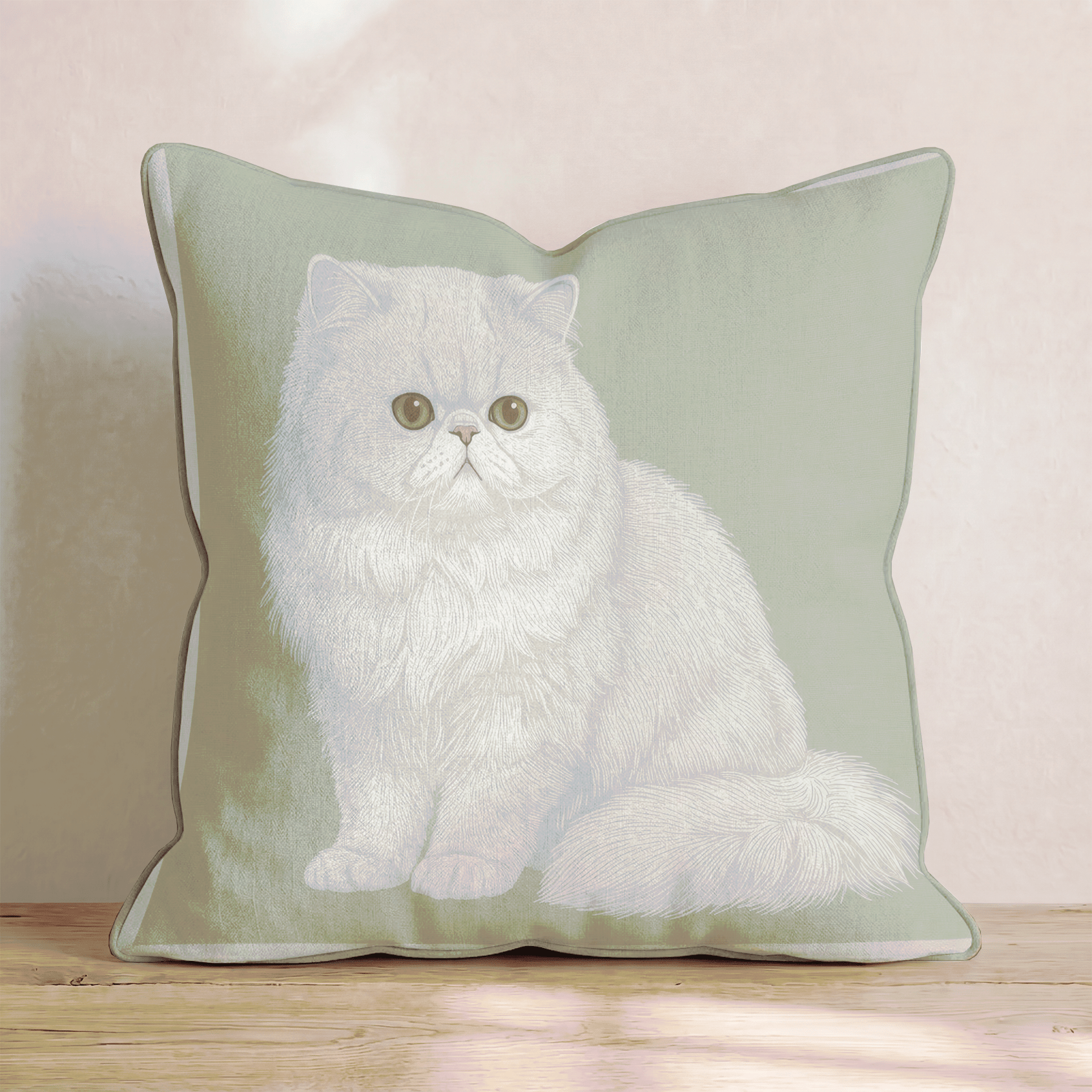 Linen Persian Throw Pillow - Hillcroft Home
