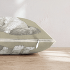 Linen Ragdoll Throw Pillow - Hillcroft Home