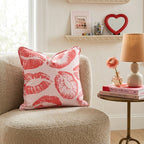 Lip Service Throw Pillow - Hillcroft Home