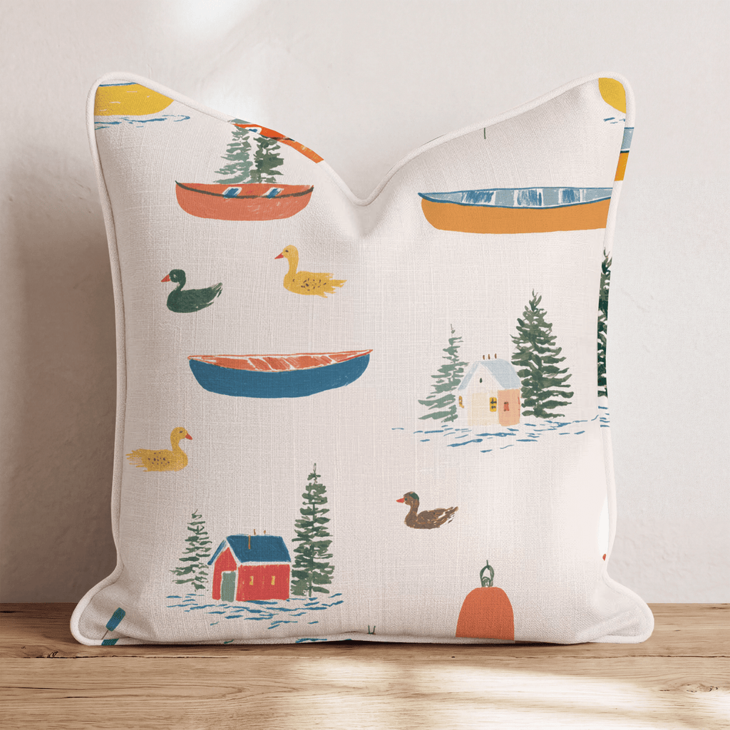 Little Fisherman Throw Pillow - Hillcroft Home