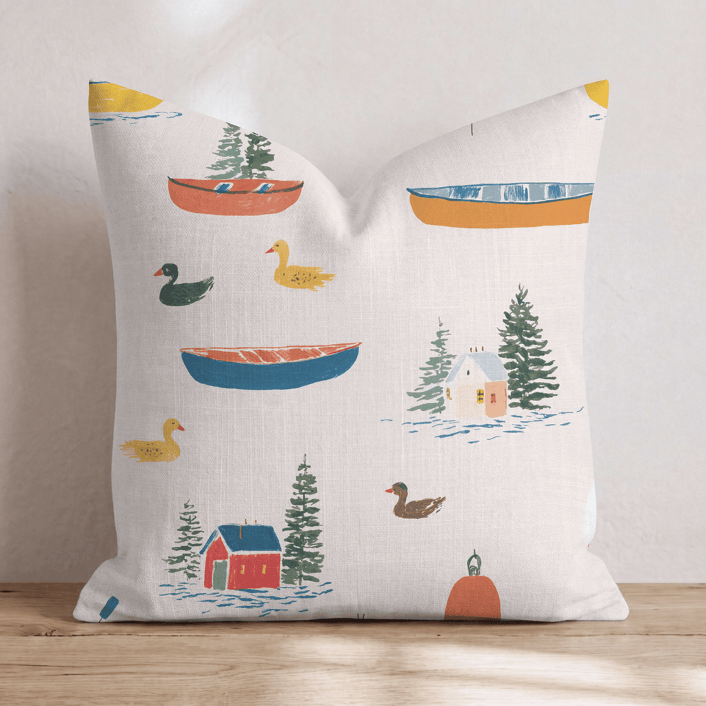 Little Fisherman Throw Pillow - Hillcroft Home