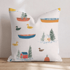 Little Fisherman Throw Pillow - Hillcroft Home