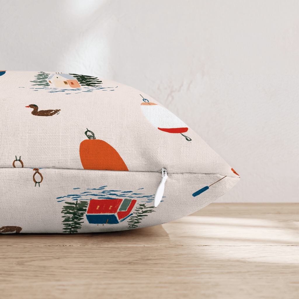 Little Fisherman Throw Pillow - Hillcroft Home