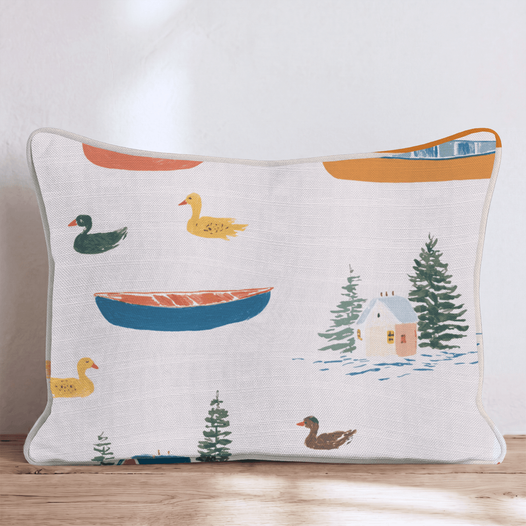 Little Fisherman Throw Pillow - Hillcroft Home