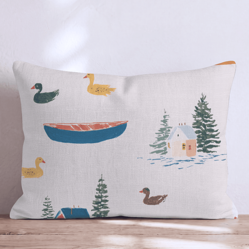 Little Fisherman Throw Pillow - Hillcroft Home