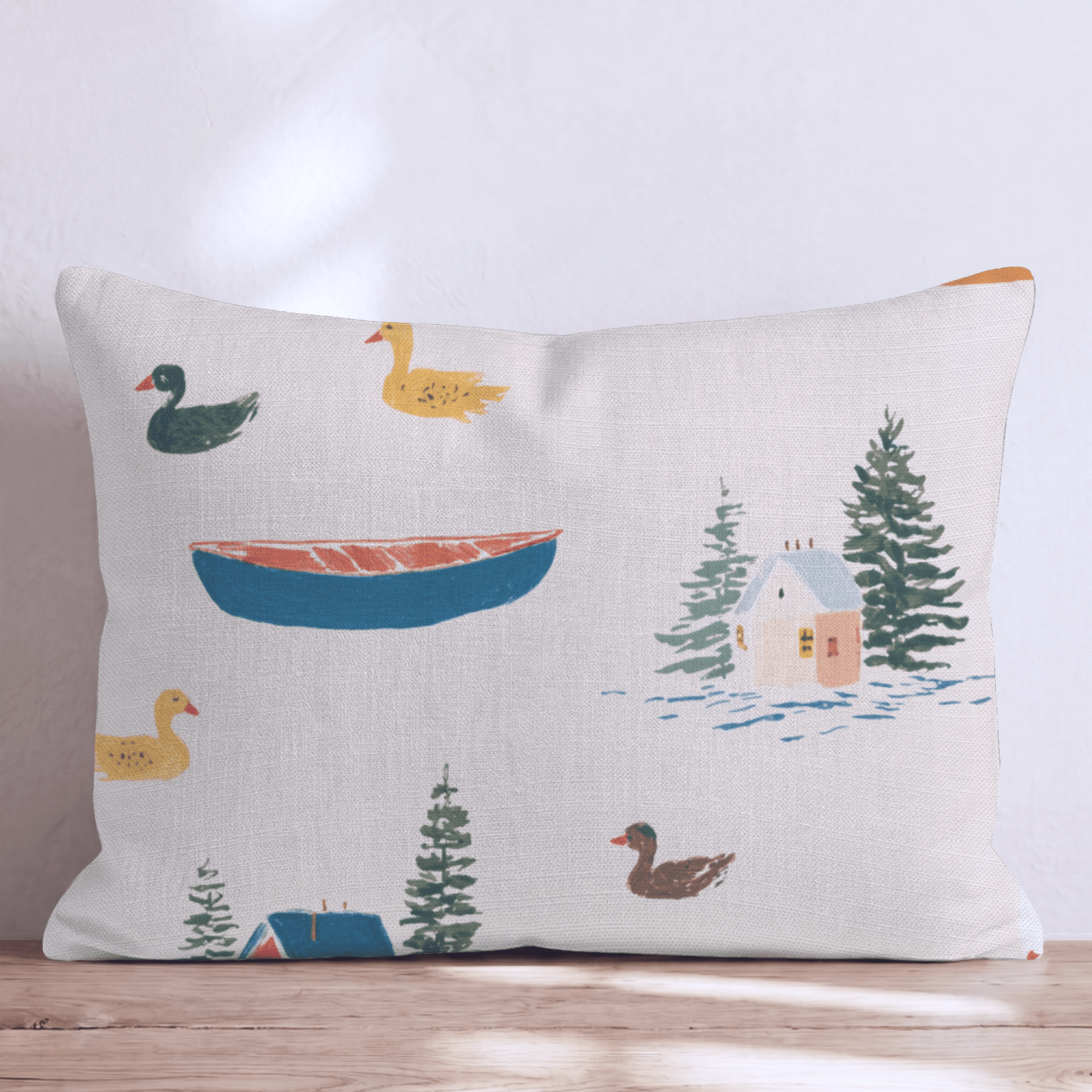 Little Fisherman Throw Pillow - Hillcroft Home