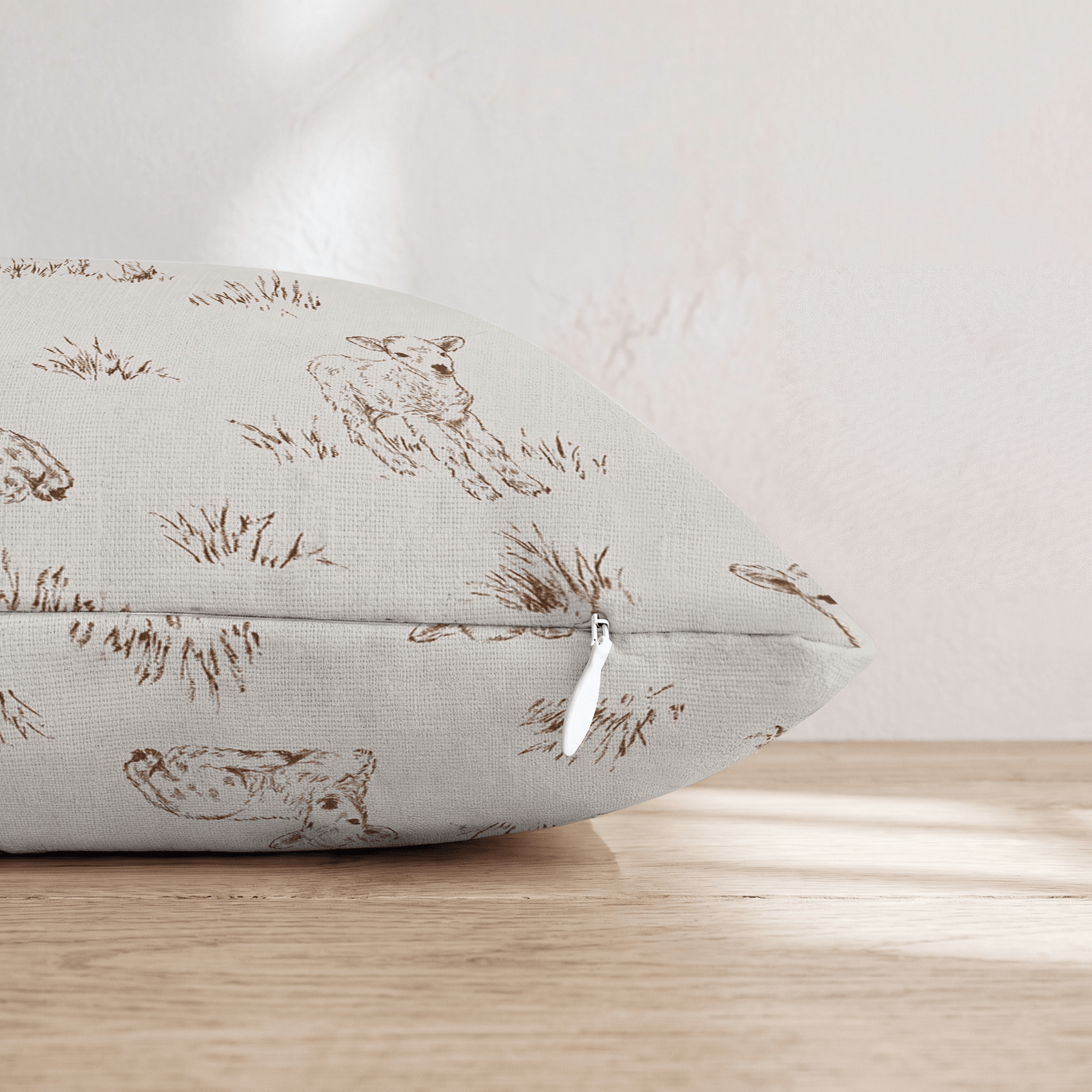Little Lambs Throw Pillow - Hillcroft Home