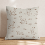 Little Lambs Throw Pillow - Hillcroft Home